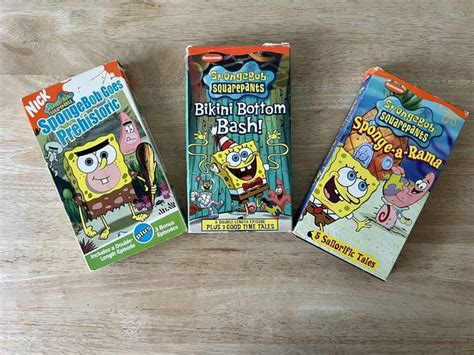Spongebob Squarepants Vhs Bikini Bottom Bash Spongarama Sb Prehis Nickelodeon Picclick Uk