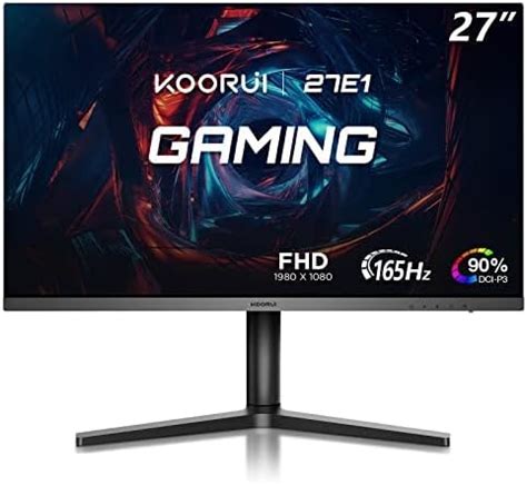 KOORUI Gaming Monitor 27 Zoll FHD PC Bildschirm IPS 165Hz 1ms Monitor