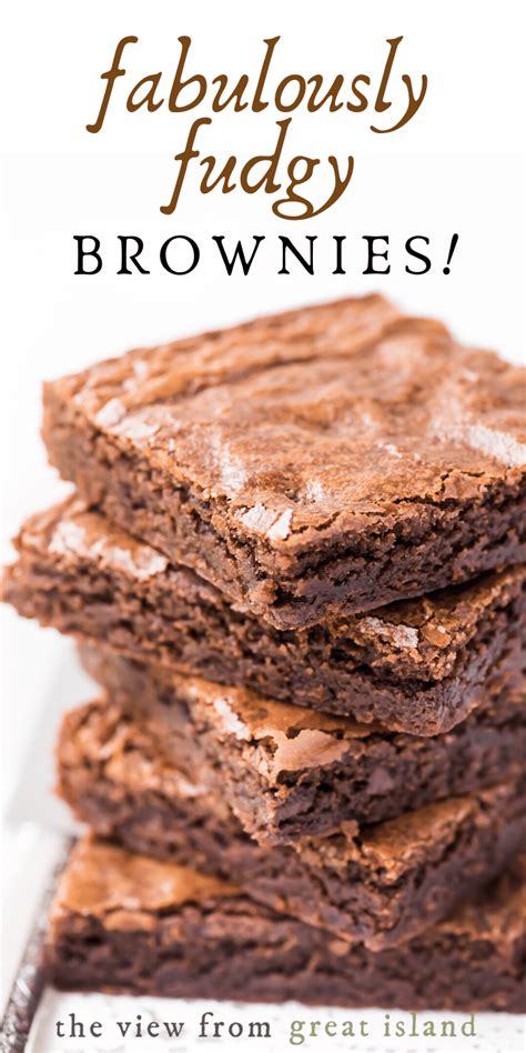 Fabulously Fudgy One Bowl Brownies Brownies Are The Ultimate Pantry