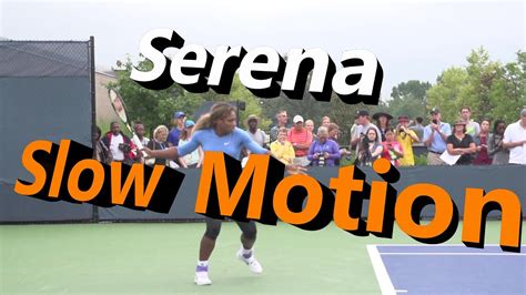 Serena Williams Slow Motion Forehand And Backhand Cincinnati 2014 Youtube