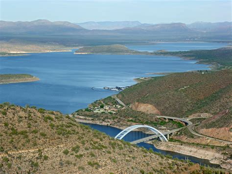 The Lake And The Hwy 188 Bridge Vineyard Trail Theodore Roosevelt