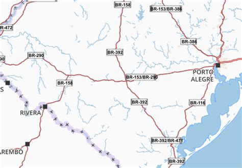 MICHELIN Rio Grande do Sul map - ViaMichelin