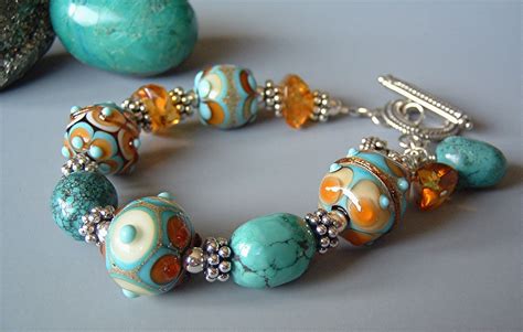 Alexandria Bracelet Handmade Glass Beads Artisan Jewelry