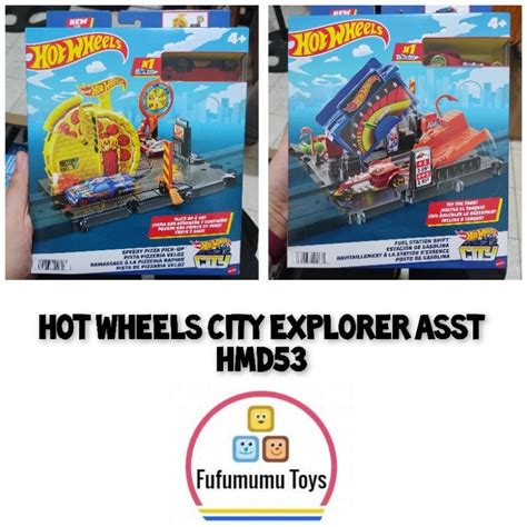 Jual Hot Wheels City Explorer Asst Hmd Original Mattel Speedy Pizza Fuel Station Shopee