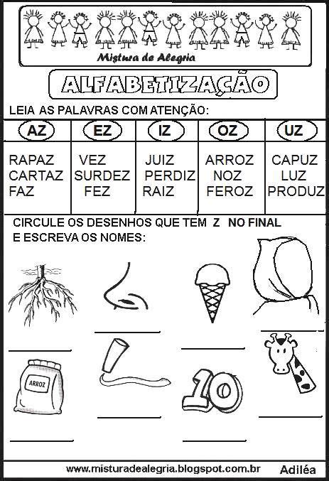 Atividades De AlfabetizaÇÃo Das SÍlabas Complexas Mistura De