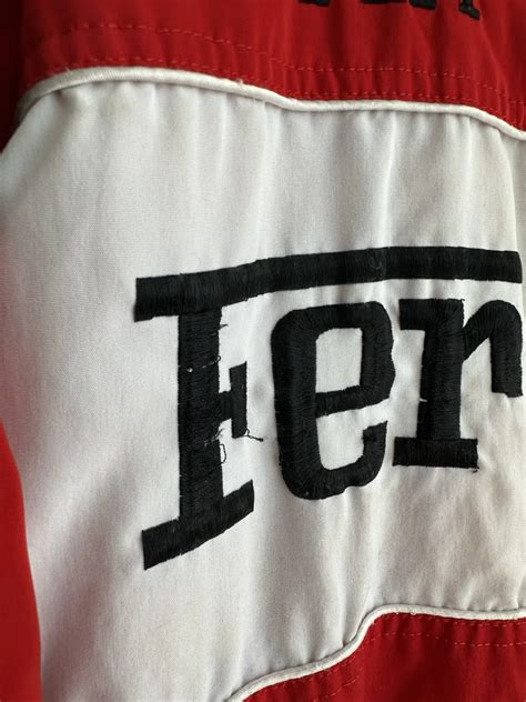 Vtg Ferrari Racing Jacket Red Formula Gem