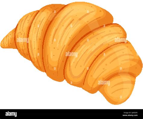 Croissant Bread Cartoon Vector Illustration Stock Vector Image Art