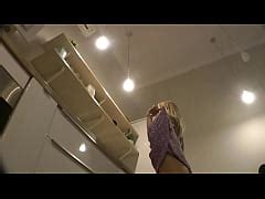 Hot Babe Girlfriend Flashing Pussy And Tits In The Kitchen For Audition With Casting In A