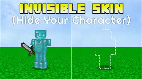 How To Make Invisible Skin In Minecraft Youtube