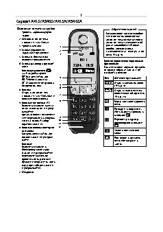 GIGASET A415. Инструкция. Беспроводной телефон