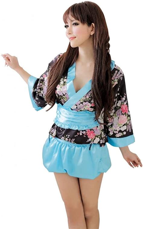 GCKG Women S Cospaly Sleepwear Lingerie Japan Kimono Nightdress G String Obi Walmart