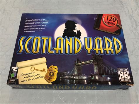 Jogo Scotland Yard Grow 120 Casos Completo Antigo E Raro Jogo De