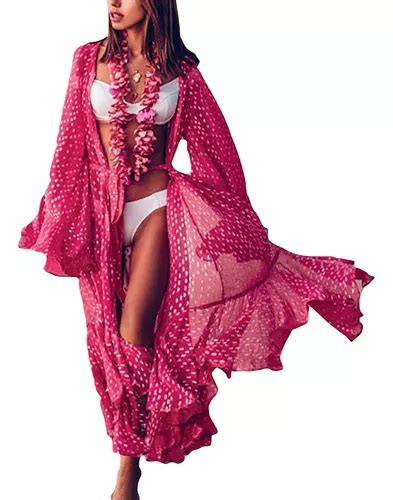 Bsubseach Mujer Cárdigan De Playa Blusa Verano Cubrir Bikini Meses sin interés