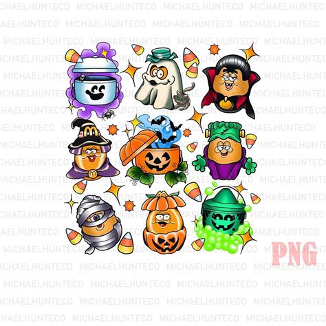 Halloween Boo Buckets Png Halloween Coquette Download Retro Halloween Design 90s Halloween