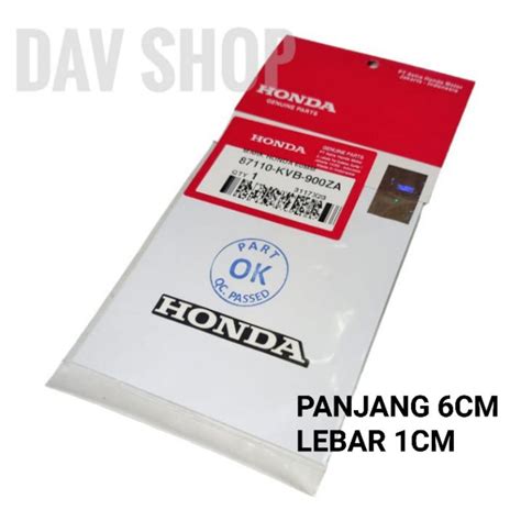 Jual MARK LABEL STIKER TULISAN HONDA 60MM ATAU PANJANG 6CM ORIGINAL AHM