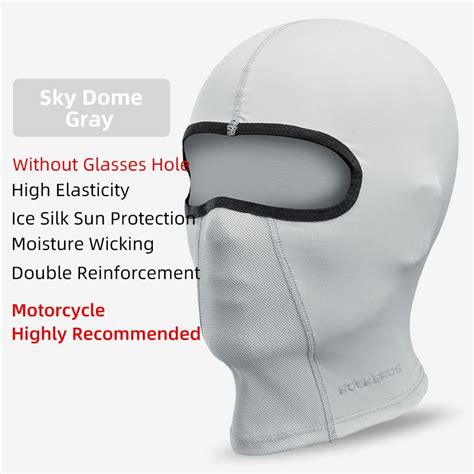 ROCKBROS Sun Protection Balaclava Cycling Face Mask Motorcycle Ice Silk