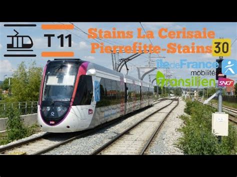 Tramway T Express Citadis Dualis Le Trajet Entre Stains La Cerisaie