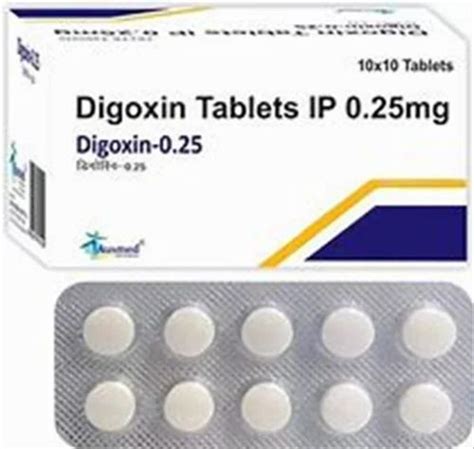 Digoxin 0 25mg Tablet At Rs 50 Stripe Cardiovascular Drugs