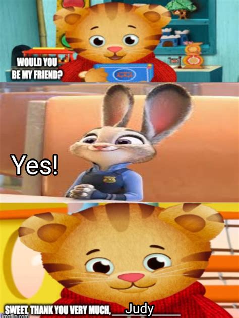 Judy Hopps Says Yes To Daniel Tiger By Torrjua11011 On Deviantart