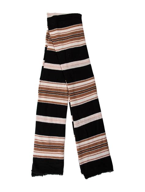 Naked Cashmere Cashmere Striped Shawl Black Scarves And Shawls