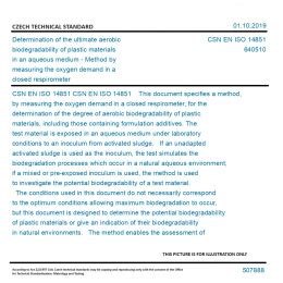 Csn En Iso Determination Of The Ultimate Aerobic