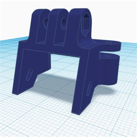 Obj File Cinelog Dual Cam Mount Naked Gopro Caddx Polar Micro D