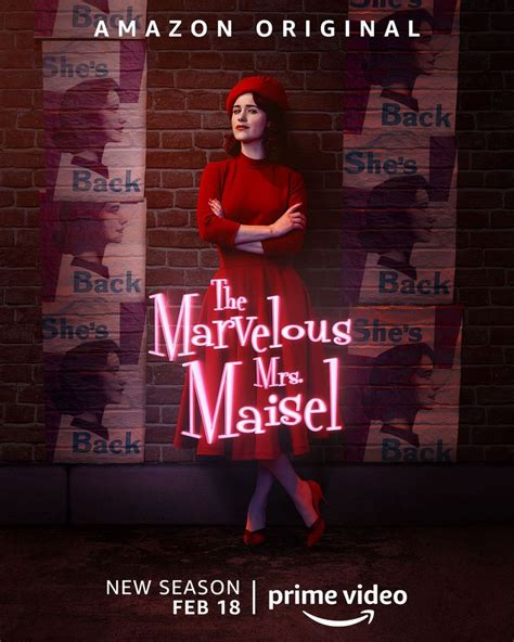 Rachel Brosnahan The Marvelous Mrs Maisel Season Posters Celebmafia