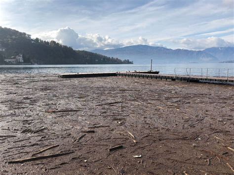 Il Lago Maggiore Rami E Plastica Nell Acqua Dopo L Alluvione