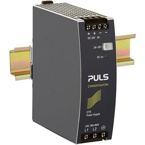 Puls Ct5241 Dimension Din Rail Power Supply 24v Dc 5a 120w 2 Phase