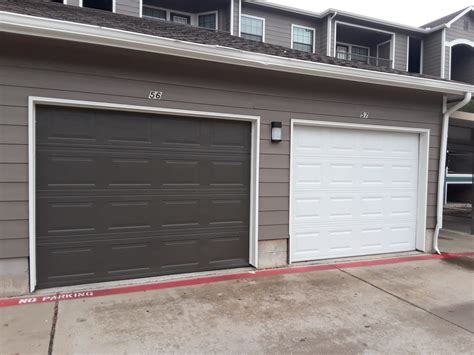 New Garage Door Installation For A Single Car Garage Dallas Tx Metro