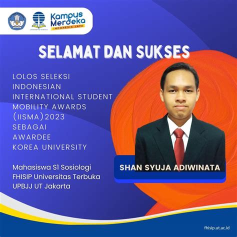 Selamat Dan Sukses Kepada Shan Syuja Adiwinata Awardee Iisma Korea