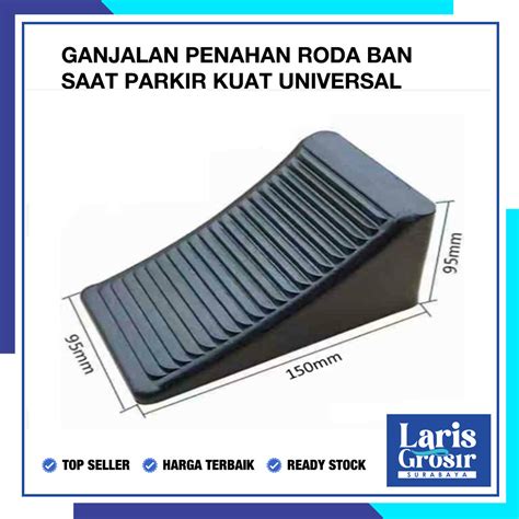 Jual Ganjalan Ban Mobil Parkir Penahan Roda Rubber Wheel Parking