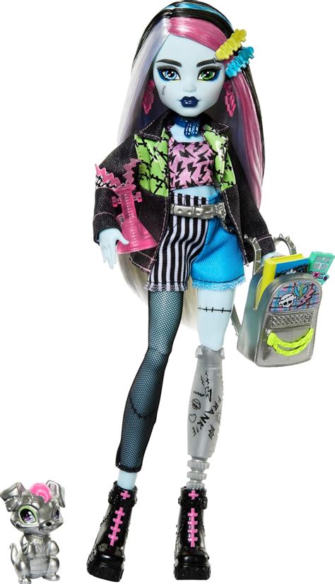 Monster High Frankie Stein Doll En Chamarra De Mezclilla Y Pantalones