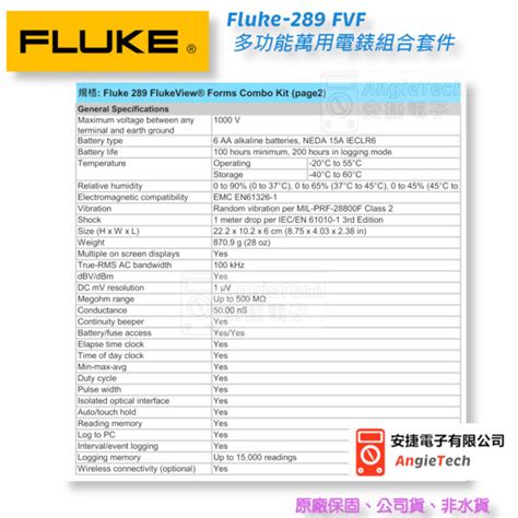 Fluke Fvf