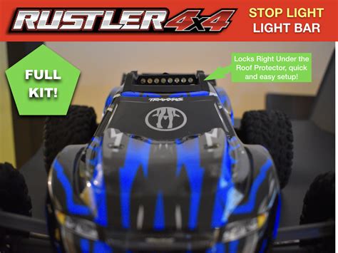 Led Light Bar Roof For Traxxas 6728 Rustler 4x4 Vxl Xl5 Waterproof Roo