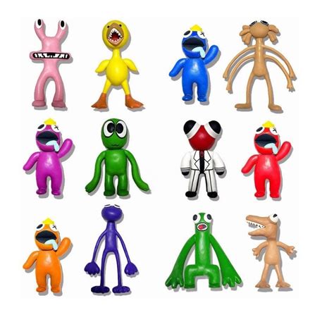 Kit De Roblox Rainbow Friends Figura Muñecos Juguete 12 Piezas Coppel