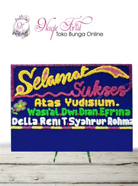 Papan Ucapan Selamat Dan Sukses Naqie Florist