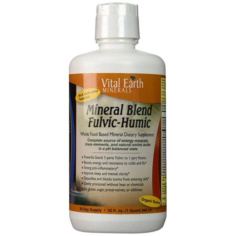 Fulvic Humic Blend 32 Oz 2 Pack 1116847 By Vital Earth Minerals