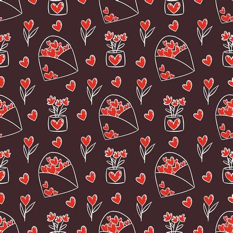 Premium Vector Valentines Day Seamless Pattern