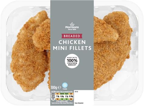 Morrisons Breaded Chicken Mini Fillets 300g Uk Grocery