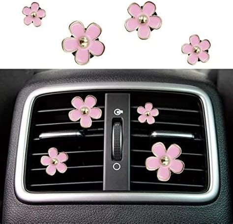 Amazon Flower Car Air Fresheners Vent Clips Pcs Cute Car Vent