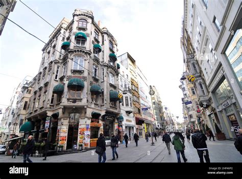 İstiklal Avenue Independence Avenue in Beyoğlu Istanbul Turkey