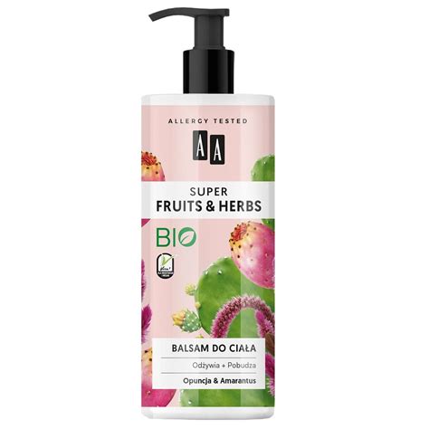 Aa Super Fruits Herbs Balsam Do Cia A Opuncja I Amarantus Ml