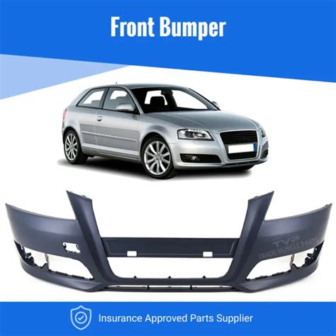 AUDI A3 2008 2012 Front Bumper Primed No Sensor Or Washer Holes Not For