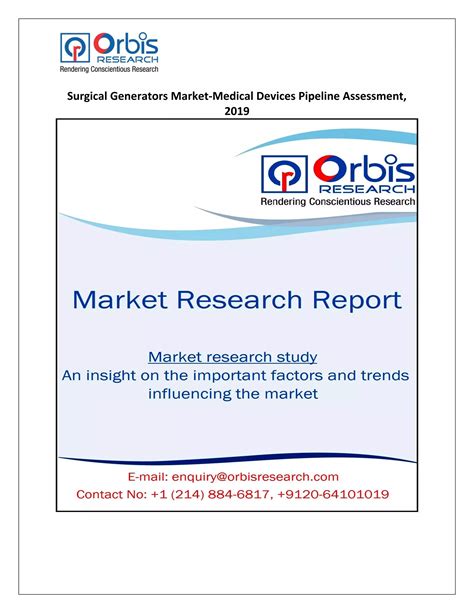 Surgical Generators Market Medical Devices Pipeline Assessment Pdf