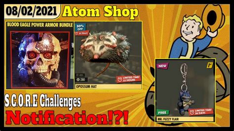 Fallout 76 Atomic Shop Blood Eagle Power Armor Bundle And Rad Opossum