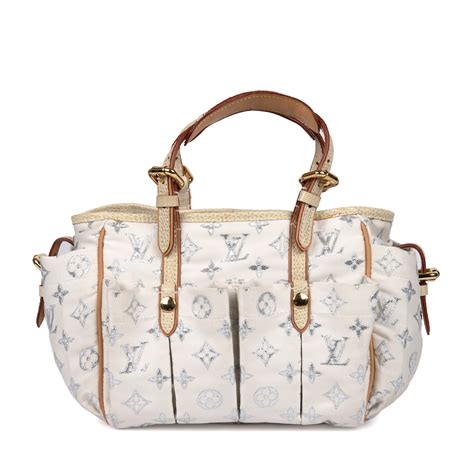 Louis Vuitton Limited Edition White Monogram Glitter Cabas Gm Bag Labelcentric