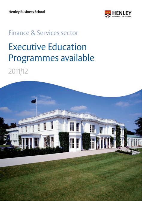(PDF) Executive Education Programmes available · Mergers & Acquisitions