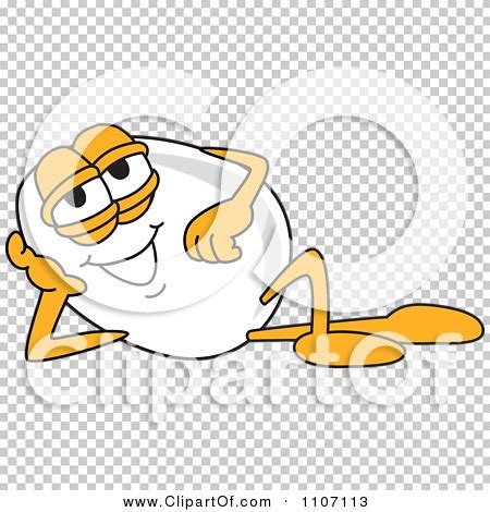 Clipart Egg Mascot Character Reclined Royalty Free Vector