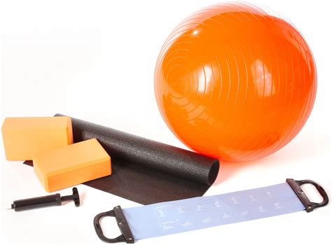 Ultrasport Yoga Starter Set 5 Piece Set Incl Exercise Ball 65cm Anti